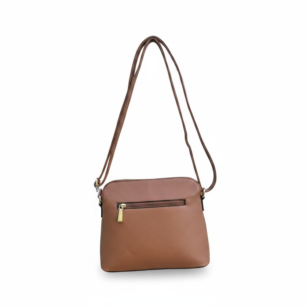La Terre Light Brown Crossbody Purse